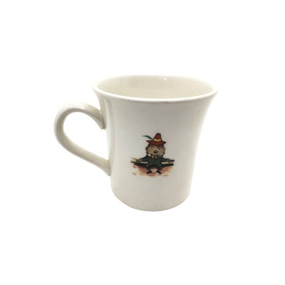 vintage 1960s old foley james kent inc "miss muffet nursery rhyme" porcelain cup - Picture 3 of 4